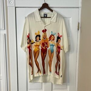 HUF Cream Shirt with Graphic Design